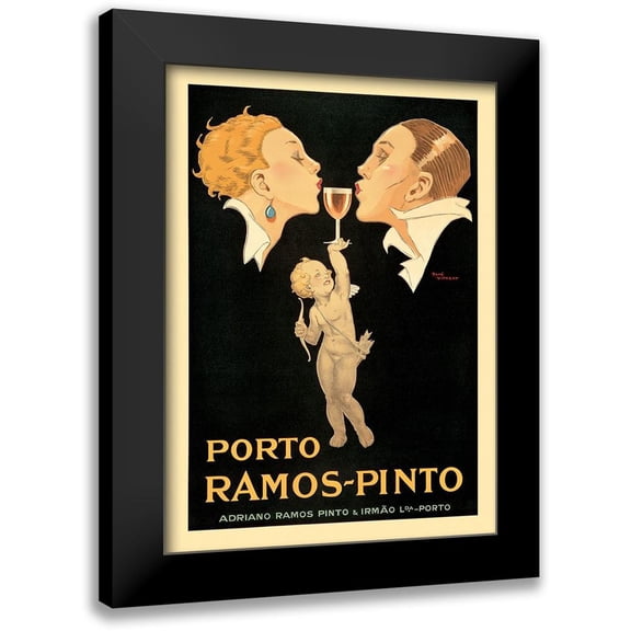 Vincent, Rene 11x14 Black Modern Framed Museum Art Print Titled - Porto Ramos