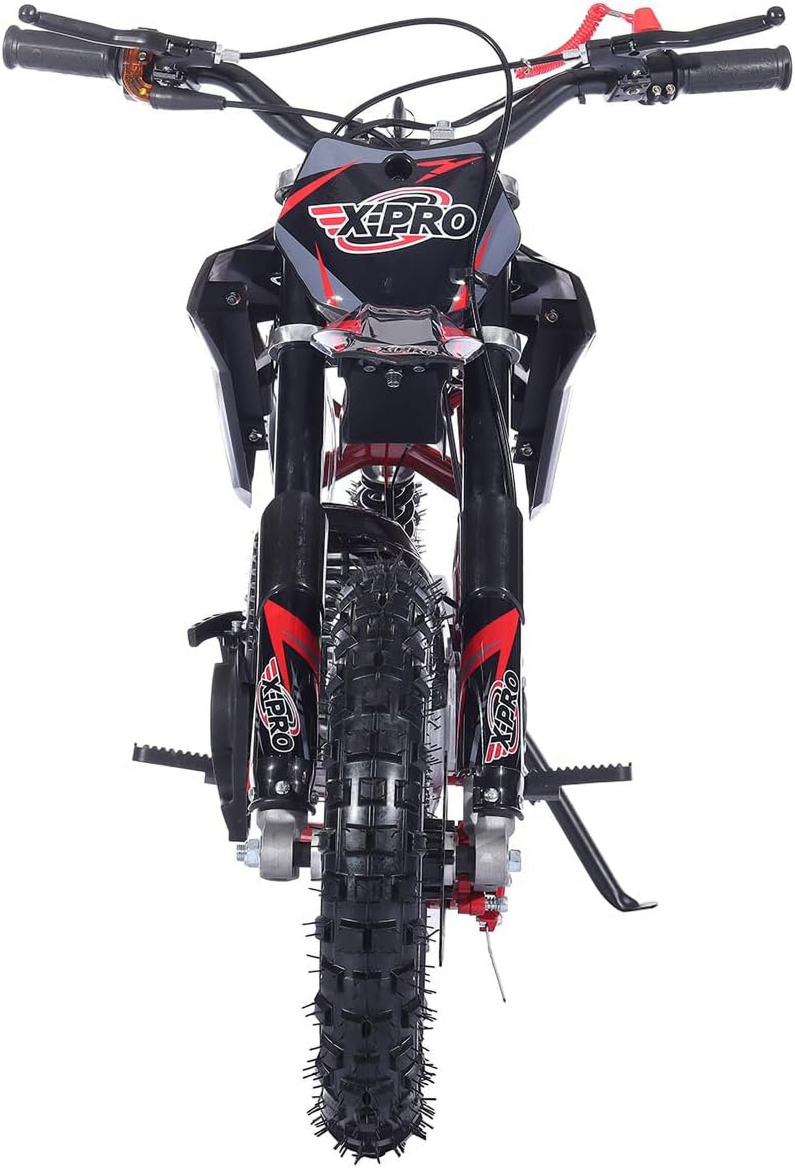 X-Pro Brand New Upgraded Hawk 40cc Gas Powered 4 Stroke Mini Pit Dirt Bike with Pull Start for kids 10" Wheels