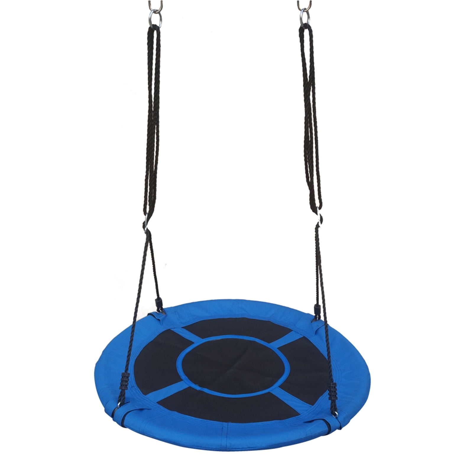 100cm Nest Basket Disc Swing Seat Outdoor Garden Nest Rope Swing Metal Frame 