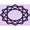thumbnail image 1 of Ahgly Company Indoor Rectangle Patterned Purple Jam Purple Area Rugs, 2' x 5', 1 of 6
