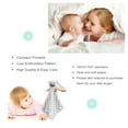 thumbnail image 3 of CREVENT Soft Lovey Plush Toy Baby Security Blanket For Infant Baby, 3D Dot+Sherpa, Unisex, White Bear, 3 of 10