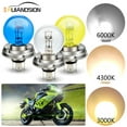thumbnail image 2 of Ruiandsion P45T Motorcycle Halogen Bulb, 6V 45/40W 600 LM Warm White, Non-Polarity High/Low Beam, Waterproof for Headlight Replacement,1-Pack, 2 of 8