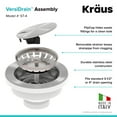 thumbnail image 4 of Kraus ST-4 Assemblage de VersiDrain avec Bouchon Rabattable, 4 of 8