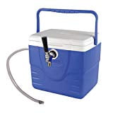 Draft Beer Box Draft Warehouse Mini Jockey Box Single Faucet 50' coil 6' Beer Line with 1/4