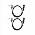 thumbnail image 3 of Audio2000's C14006BP2 6Ft 1/4" TRS Right Angle to XLR Male Cable (2 Pack), 3 of 4