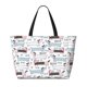 thumbnail image 2 of Fotbe Dachshund Dog Puppy Bolsa de Viaje para Playa - Resistente al Agua, Bolsa Tote de Gran Capacidad y Ligera con 7 Bolsillos para Mujeres y Hombres, 2 of 7