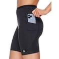 thumbnail image 3 of Reebok Women's Flex High Rise Compression Shorts with Pockets, Sizes XS-XXXL, 3 of 6