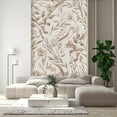 thumbnail image 3 of Idea4wall 2pcs Vintage Botanical Timeless Floral and Leaves Brown Wall Murals, Removable Self-Adhesive Stick Wallpaper Large Wall Stickers for Home Decorative, 48"x120", 3 of 5