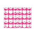 thumbnail image 1 of ABPHQTO Gato divertido con bigotes Gafas Cortina de ventana Cortina de cocina 65x90 cm (Dos piezas), 1 of 3