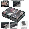 thumbnail image 5 of Organizador de almacenamiento de zapatos debajo de la cama para 12 pares: solución de contenedor de zapatos debajo de la cama Cajas de zapatos con ventana transparente para zapat, 5 of 5