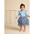 thumbnail image 7 of Disney Toddler Girls Frozen Long Sleeve BallerinaTutu Dress (Dusty Blue, 5), 7 of 7
