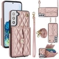 thumbnail image 1 of Samsung Galaxy S22 Funda Protectora con Bloqueo para Billetera Funda con Tapa Magnética Bolsillo con Ranuras para Múltiples Tarjetas con Correa para el Hombro Desmontable y Correa para la Muñeca, 1 of 7