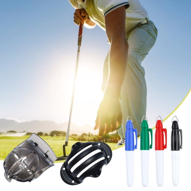 Riforla 6 Pack Golf Ball Line Drawing Marker Golf Ball Liner Golf Ball Tool Kit 100ml Multicolor