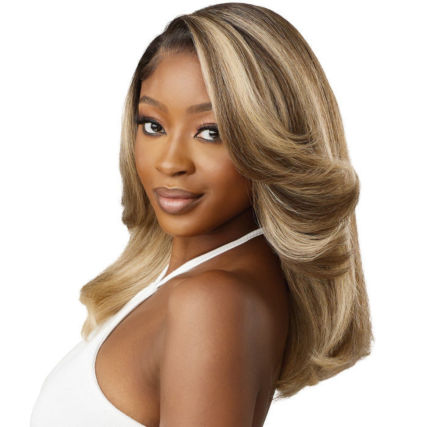 Outre Perfect Hairline Glueless Synthetic 13X6 Fully Hand-Tied HD Lace Front Wig - LEOMIE