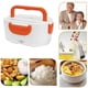 thumbnail image 2 of Calefacción eléctrica Fiambrera Calentador de alimentos Contenedor de arroz (ABS 220V Naranja UE) Likrtyny Para estrenar, 2 of 8