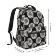 thumbnail image 2 of Disketp White Sunflowers Mochila Estampada para Hombre y Mujer – Mochila Ligera Clásica con Múltiples Bolsillos para Universidad, Trabajo y Viajes-One Size, 2 of 5