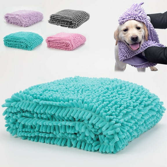 Dog Drying Towel, Super Absorbent Fiber Pet Grooming Towel, 24 by 14, Quick-dry & Ultra Soft for Gentle Drying, Ideal for Dogs After Bath, Swimming, and Grooming Sessions,Vsgery