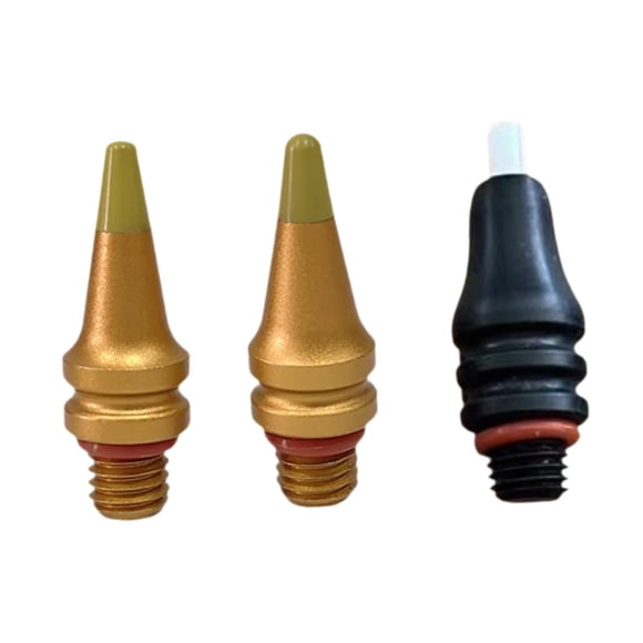 3x Puntas de Machuelo para Reparación de Abolladuras sin Pintura de Carrocería de Automóvil, Herramienta de Aleación de Aluminio para Eliminar Golpes