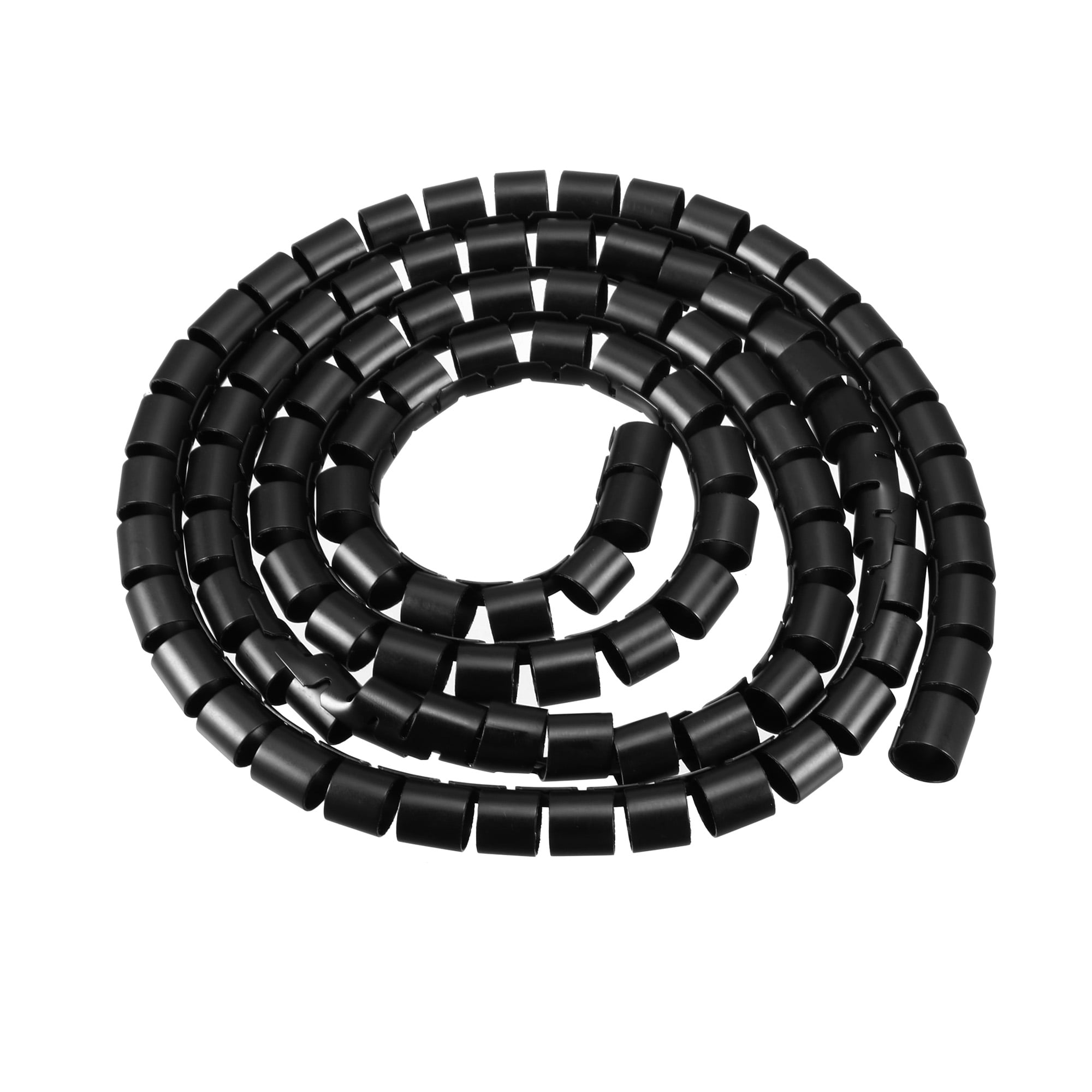 Flexible Spiral Tube Wrap Cable Management Sleeve 13mmx15mm Computer Wire Manage Cord 1.5Meters