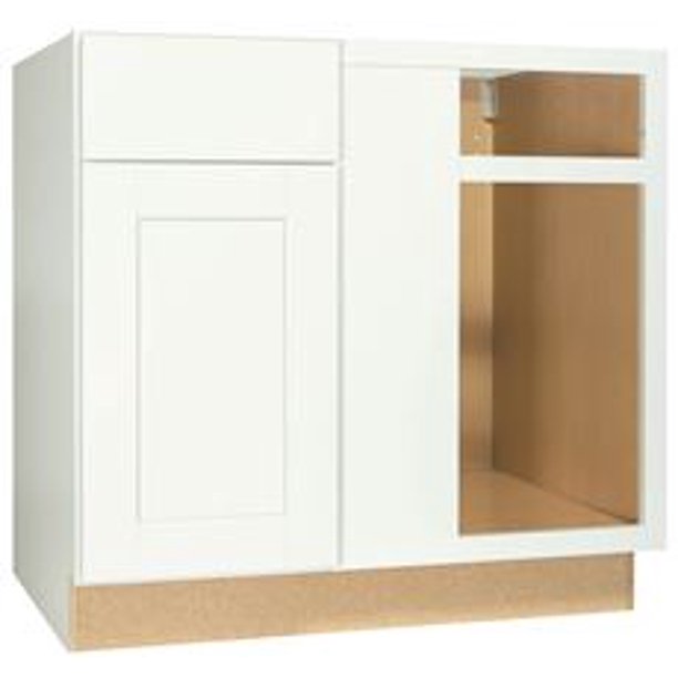 RSI HOME PRODUCTS SHAKER BLIND CORNER BASE WHITE