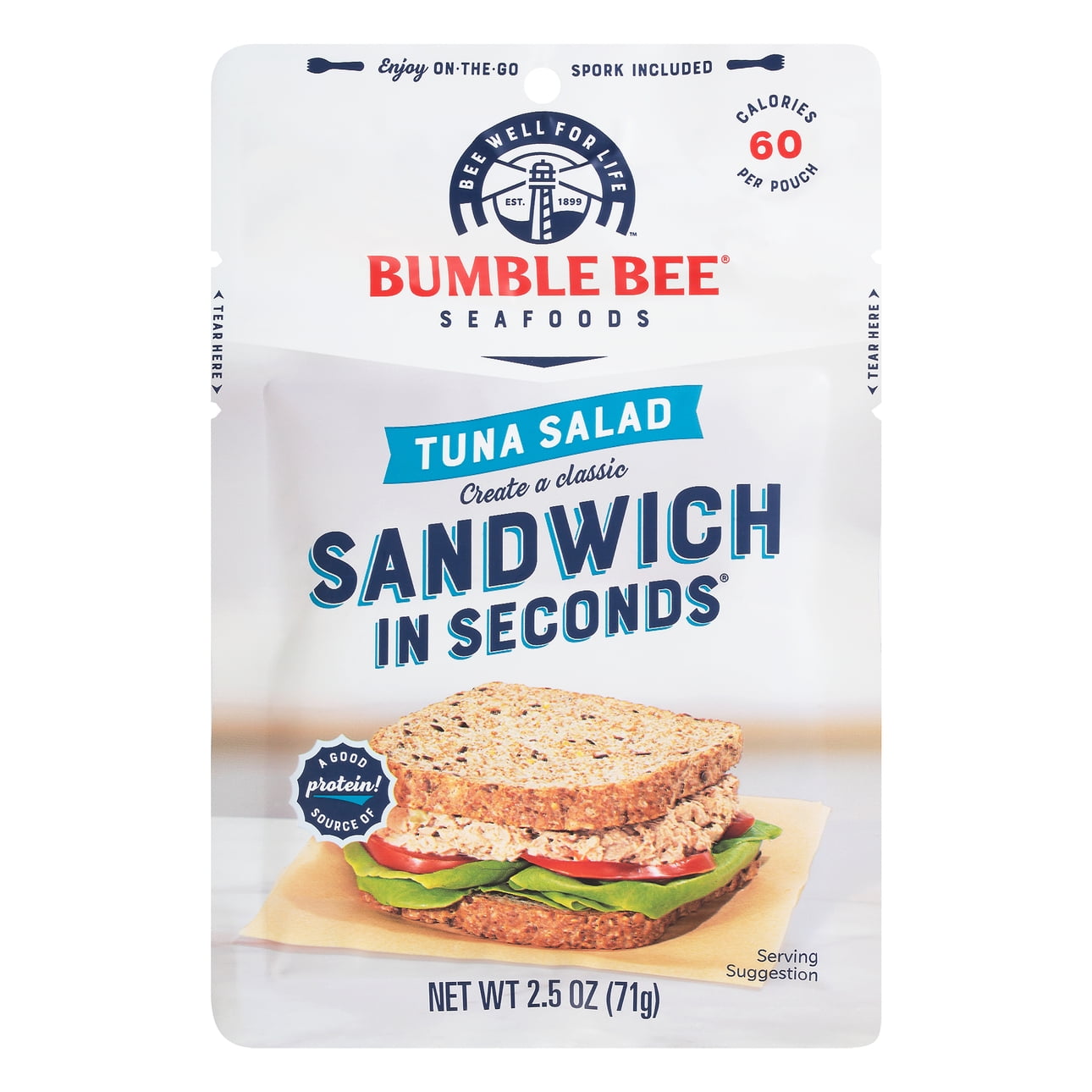 Bumble Bee Tuna Salad Sandwich in Seconds, 2.5 oz Pouch