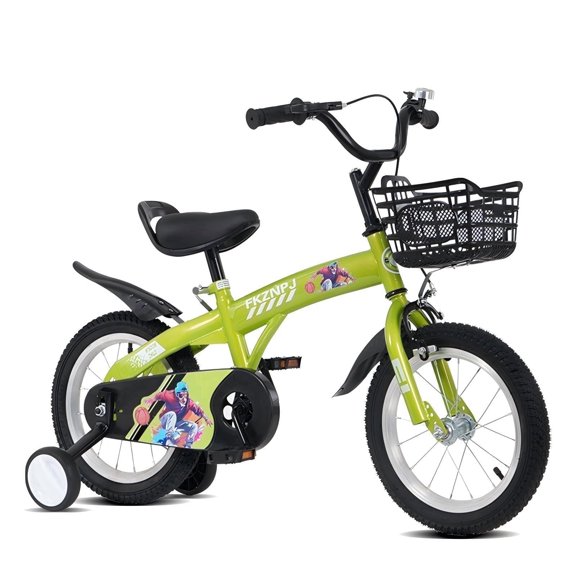 16" Toddler Bike with Training Wheels, SHINPT Kids Bike for Boys and Girls, 16 inch Bicycle for Kids with Basket, Kids Bike for Boys, Girls Bike 16 inch for Toddlers, Best Gift for Outdoor Sports