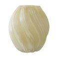 thumbnail image 3 of Florero con diseño en espiral, florero de cristal, organizador de maceta, estantería de cristal, decoración, arreglos florales, maceta de plantas de amarillo claro, 3 of 8