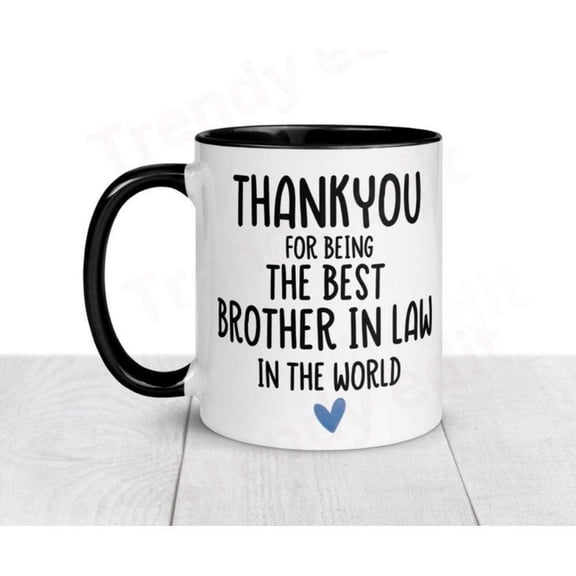1pc 11oz World S Best Brother in Law Ceramic Coffee Mug Reusable Microwave White with Black Handles Christmas Birthday Gifts Coffee Bar Accessories