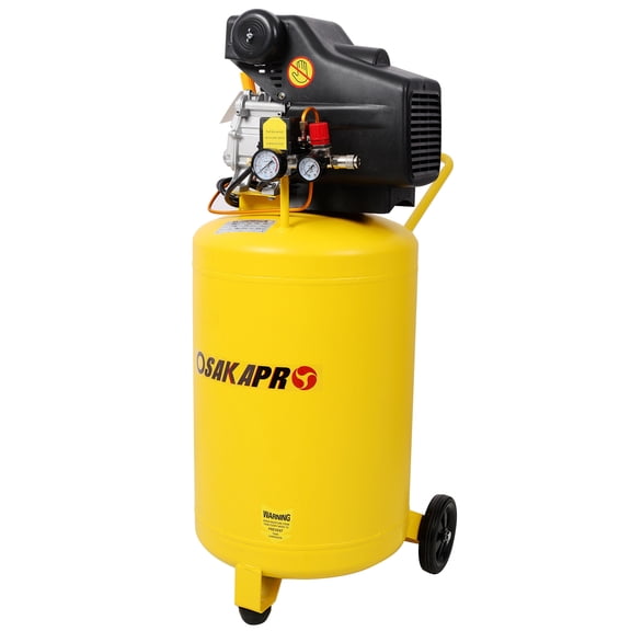 21 Gallon Portable Air Compressor 110V/60HZ, 2.5HP Motor, Max 115PSI, Yellow Tank