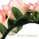 thumbnail image 4 of KAKOWELY Diadema de flores rosas, corona de flores artificiales, corona para el cabello, tocado floral para novia, boda, fiesta, fotos, decoración, 4 of 4