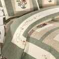 thumbnail image 3 of Juego de colchas de algodón Vctops Farmhouse Green, 3 piezas, 3 of 6