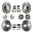 thumbnail image 1 of Transit Auto Front Rear Wheel Hub Bearings Assembly Disc Brake Rotors and Semi-Metallic Pads Kit (10Pc) for Car 2010 Lexus HS250h - Left Right Side (Driver Passenger) KBB-106294, 1 of 10