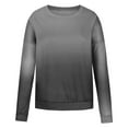 thumbnail image 4 of Jsaierl Crewneck Sweatshirts Women Loose Fit Casual Gradient Print Sweatshirt Top Long Sleeve Lightweight Fall Clothes Sweatshirts, 4 of 5