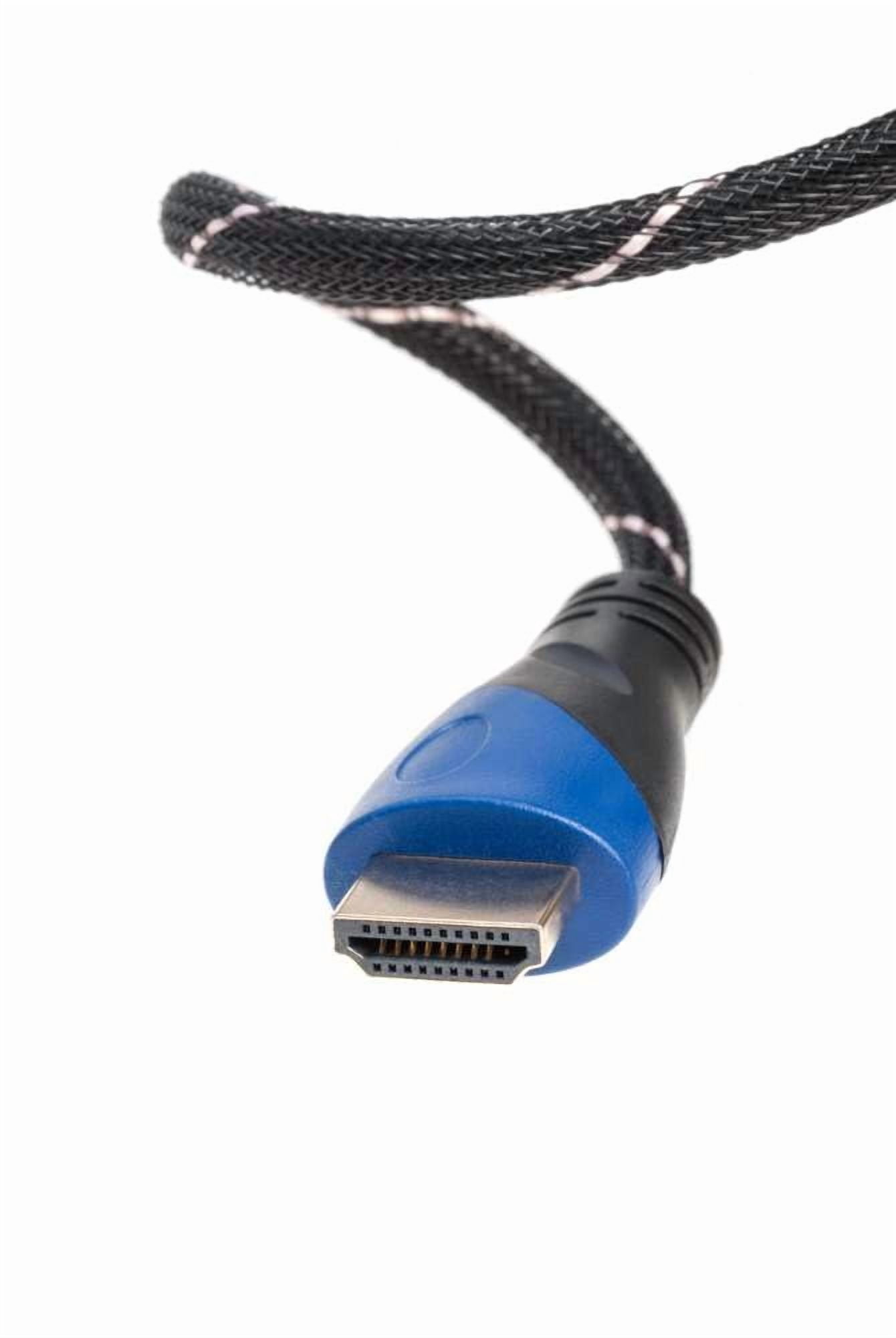 4K HDMI 2.0 Cable, Gold Plated, ARC & Ethernet, Compatible with TV, DVD, PS4/PS5, Xbox, Blu-ray, 1.5FT, Black, 3 pack, Cables Direct Online