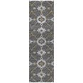 thumbnail image 2 of Addison Rugs Dream Shag Premium Machine Washable Transitional Open Field, Ornate Gray Runner Rug, 2'3" x 7'6", 2 of 8