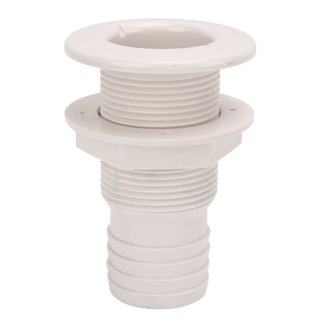 Thru Hull Fitting, Polypropylene Saltwater Resistant 2in Weatherproof Boat Drain Scupper Anti UV For Campers RVs Trucks