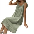 thumbnail image 6 of Admvng Plus Size Nightgowns for Women Solid Color Soft Summer Sleeveless Home Wear M-3XL, 6 of 7
