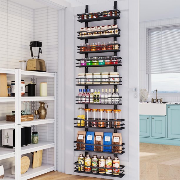 Organizador de despensa Eastherry de metal ajustable de 9 niveles