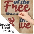 thumbnail image 4 of Home of The Free Because of The Brave Garden Flag Vertical Double Sided 4Th of July Independence Day House Flags Home Burlap Banners 12.5x18 Inch for Outdoor Decor Lawn, 4 of 5