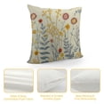 thumbnail image 4 of COMIO  Decorative Pillowcases Throw Pillow Covers Farmhouse Pillow Cushion Cases Home Decor Square Floral Pillow Case (Garden of Flowers), 4 of 5