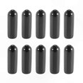 thumbnail image 1 of 4mm ID Rubber End Caps for PVC Tubes, Bolt & Screw Thread Protectors, Round Tube Cover (100 Pack), 1 of 5