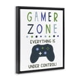 thumbnail image 2 of Stupell Industries Contemporary Everything Under Control Gamer Zone Black Floating Frame Canvas Art, 17 x 21, by Elizabeth Tyndall, 2 of 8
