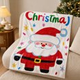 thumbnail image 3 of LEFXSMR Christmas Throw Blanket for Couch Knee Thigh Warm Flannel Holiday Blanket Chritsmas Decorations for Home Sofa Bed, 39.37*27.56", 3 of 5