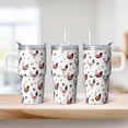 thumbnail image 2 of 20oz Chicken Decor Tumbler with Handle Insulated Travel Mug Cute Birthday Christmas Gift for Chicken Lovers Women Men Cup Holder Friendly Easy to Clean Dishwasher Safe Hot Cold Beverages Trips, 2 of 6
