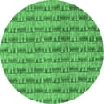 thumbnail image 1 of Ahgly Company Indoor Round Abstract Emerald Green Contemporary Area Rugs, 3' Round, 1 of 4