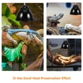 thumbnail image 3 of FESTFENDS 2Jgo Protector De Térmica Para Reptiles Con Reflector Eficiente En Inoxidable Negro, 3 of 8