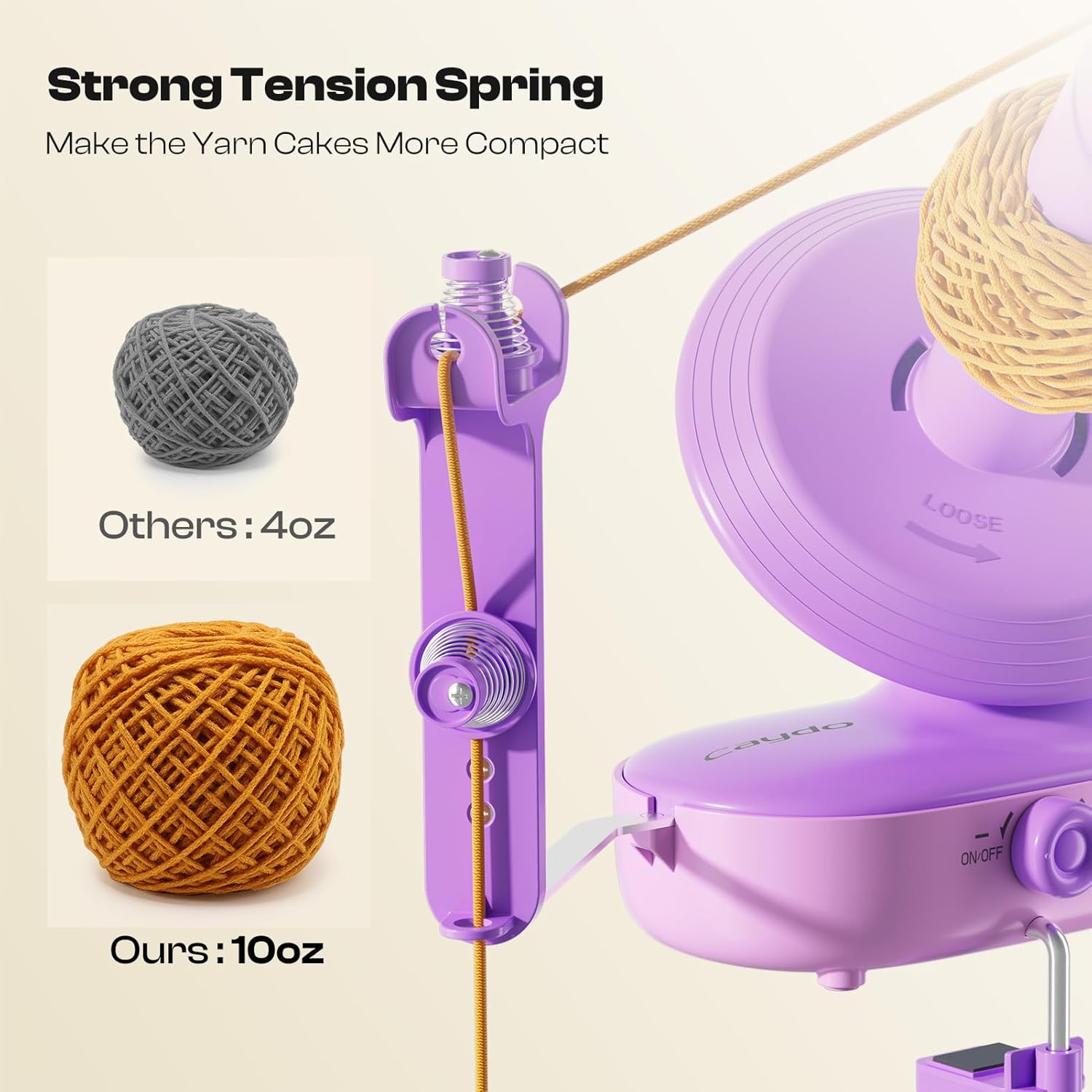 Yarn Winder,Upgraded Electric Yarn Ball Winder for Crocheting,10oz Large Capacity,Automatic Yarn Winder Machine for Various Types of Yarn
