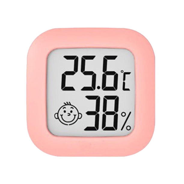Medidor de humedad Mini termómetro Higrómetro de temperatura LCD digital Rosa Hugtrwg Para estrenar