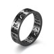 thumbnail image 1 of Anillo hueco de acero inoxidable para hombres y mujeres, diseño de runas huecas a la moda, Anillo de dedo antiestrés, anillos contra la ansiedad, nuevo, 2023, 1 of 4