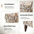 thumbnail image 3 of Floral Accent Chairs 2 Pieces Upholstered Yellow Armchairs Bedroom Living Room, 3 of 9